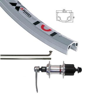 Wheel-Rear 700  Hybrid 7Spd QR Alloy RM40***