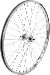 Wheel-Front 26 Steel Chrome Nutted***