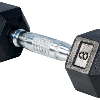 Dumbbell-Hex Rubber  8lb
