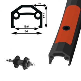 Wheel-Rear 700 FW Disc Nut Black