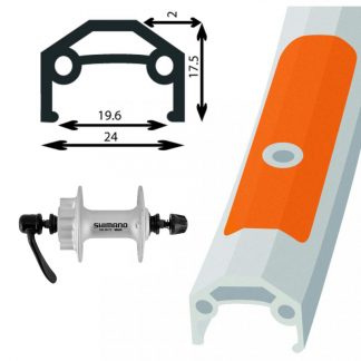 Wheel-Rear 700 Hybrid 8/9Spd Disc QR Silver Deore