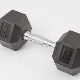 Dumbbell-Hex Rubber 80lb